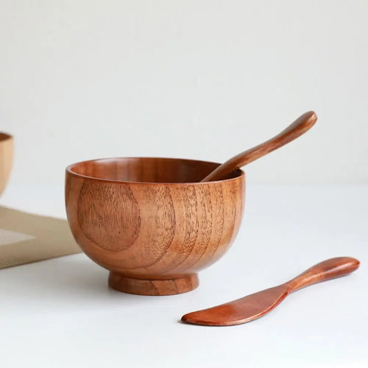 Wooden Face Mask Mixing Bowl Set